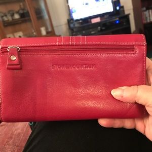 Stone Mountain red leather wallet